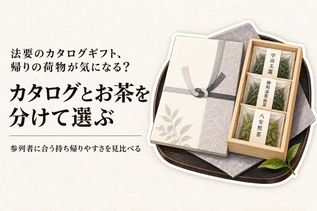 法要の引き出物にカタログギフトとお茶セット6選｜楽天でレビュー数が多い候補を持ち帰りやすさで比較