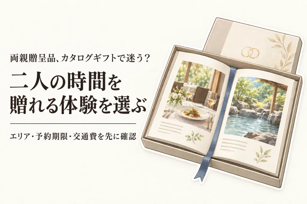 結婚式の両親贈呈品に体験型カタログギフト｜楽天でレビュー数が多い食事・温泉系を比較
